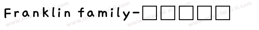 Franklin family字体转换